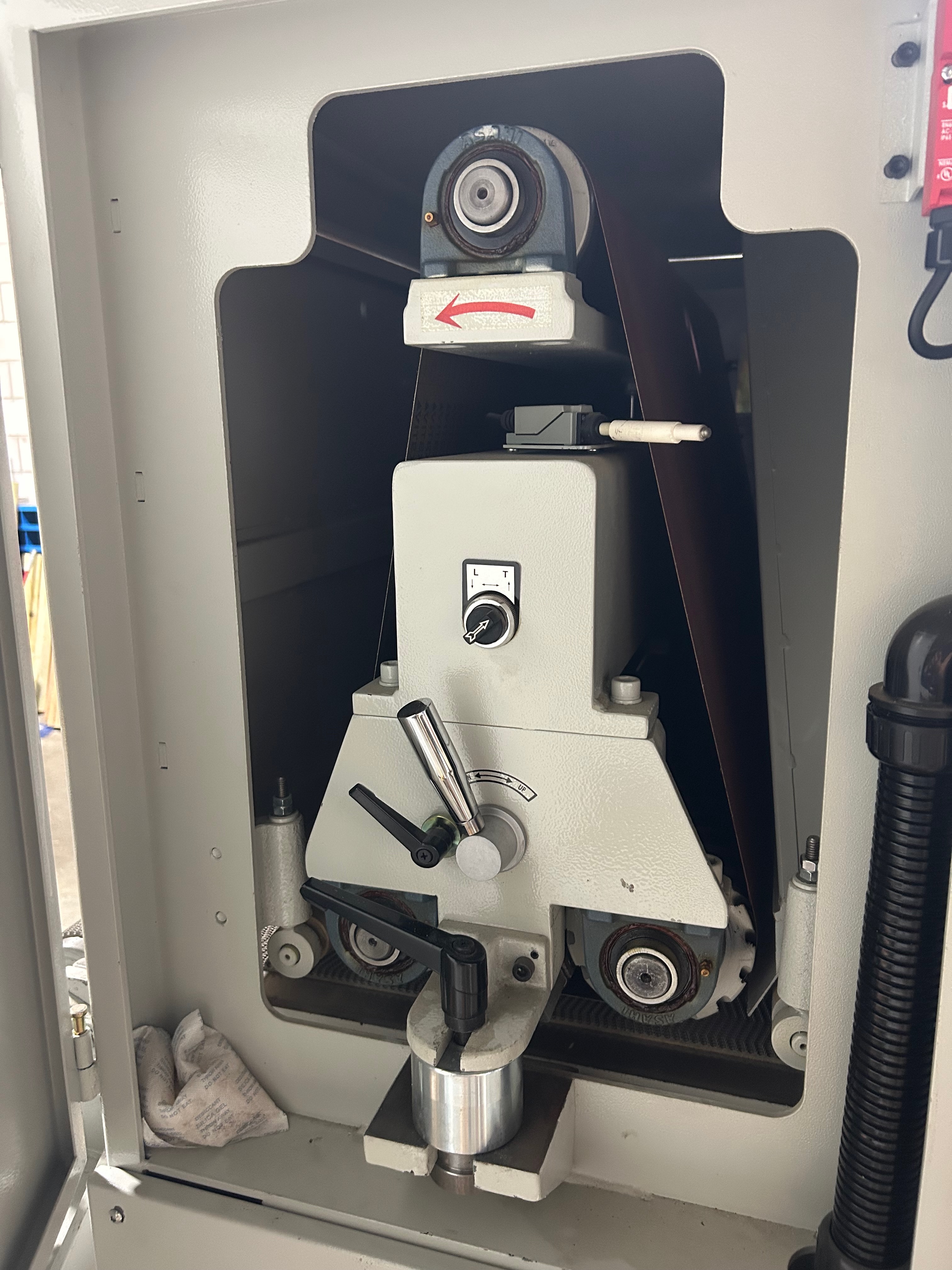 Used Cantek 37" wide belt sander