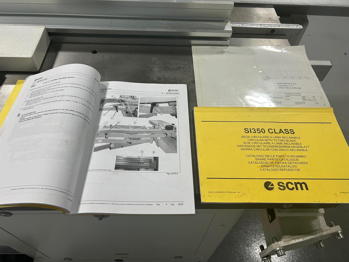 Used SCMI Si350 Class 10' sliding panel saw