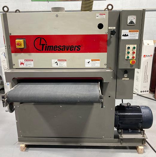 Used Timesaver 37" single head wide belt sander