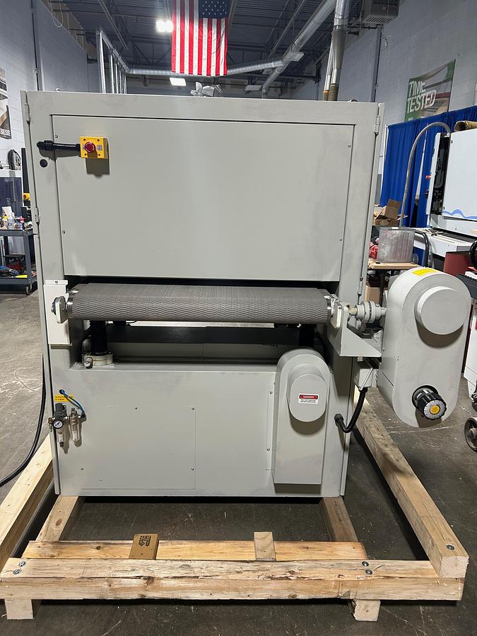 Used Cantek 37" wide belt sander