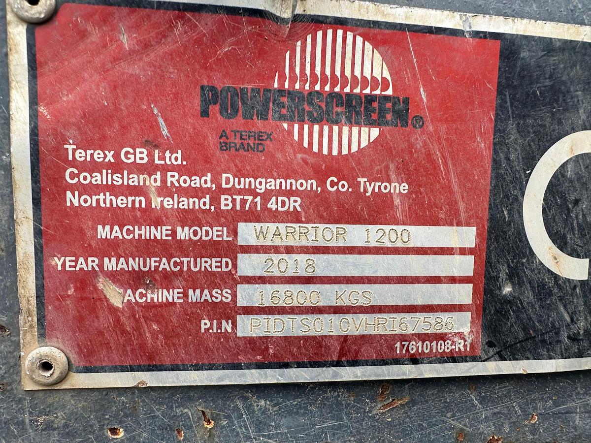 Used 2018 Powerscreen Warrior 1200