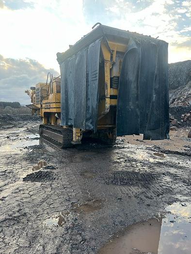 Used Extec C12+ tracked jaw crusher