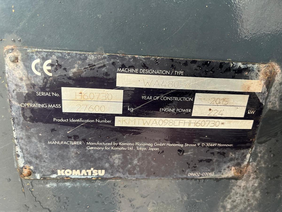 Used Komatsu WA 480
