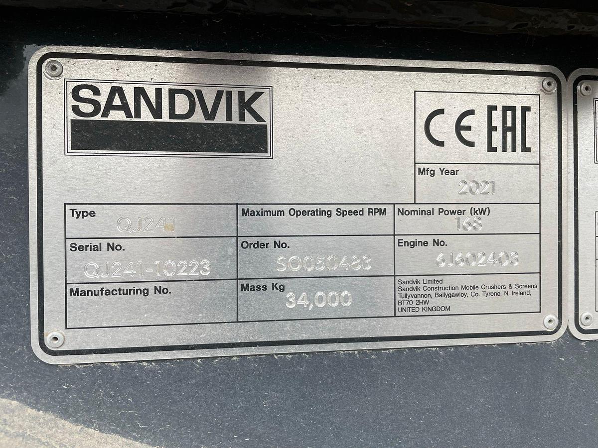Used 2021 Sandvik QJ 241