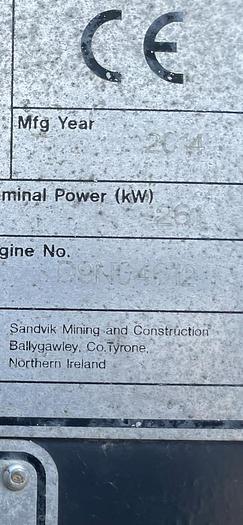 Used 2014 Sandvik QH 331