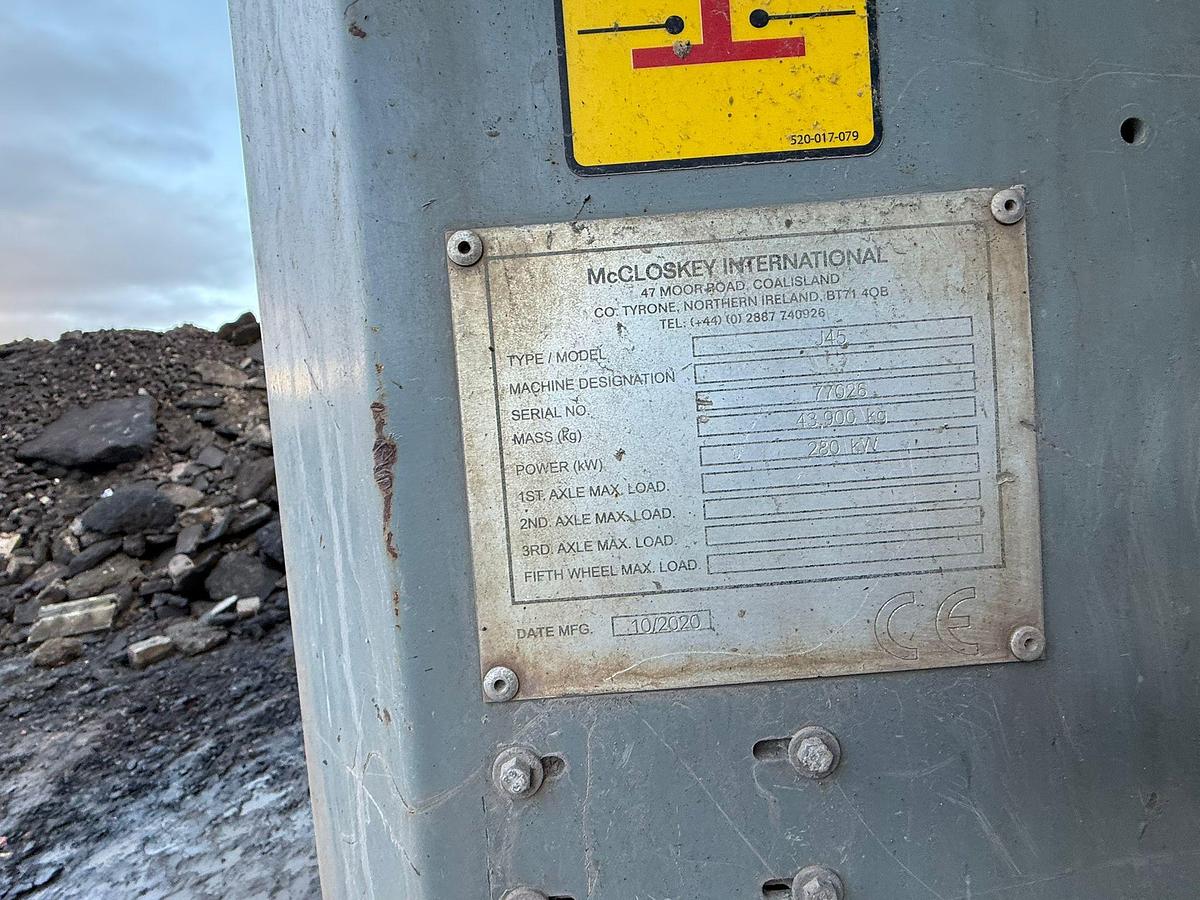 Used McCloskey J45 Jaw Crusher 