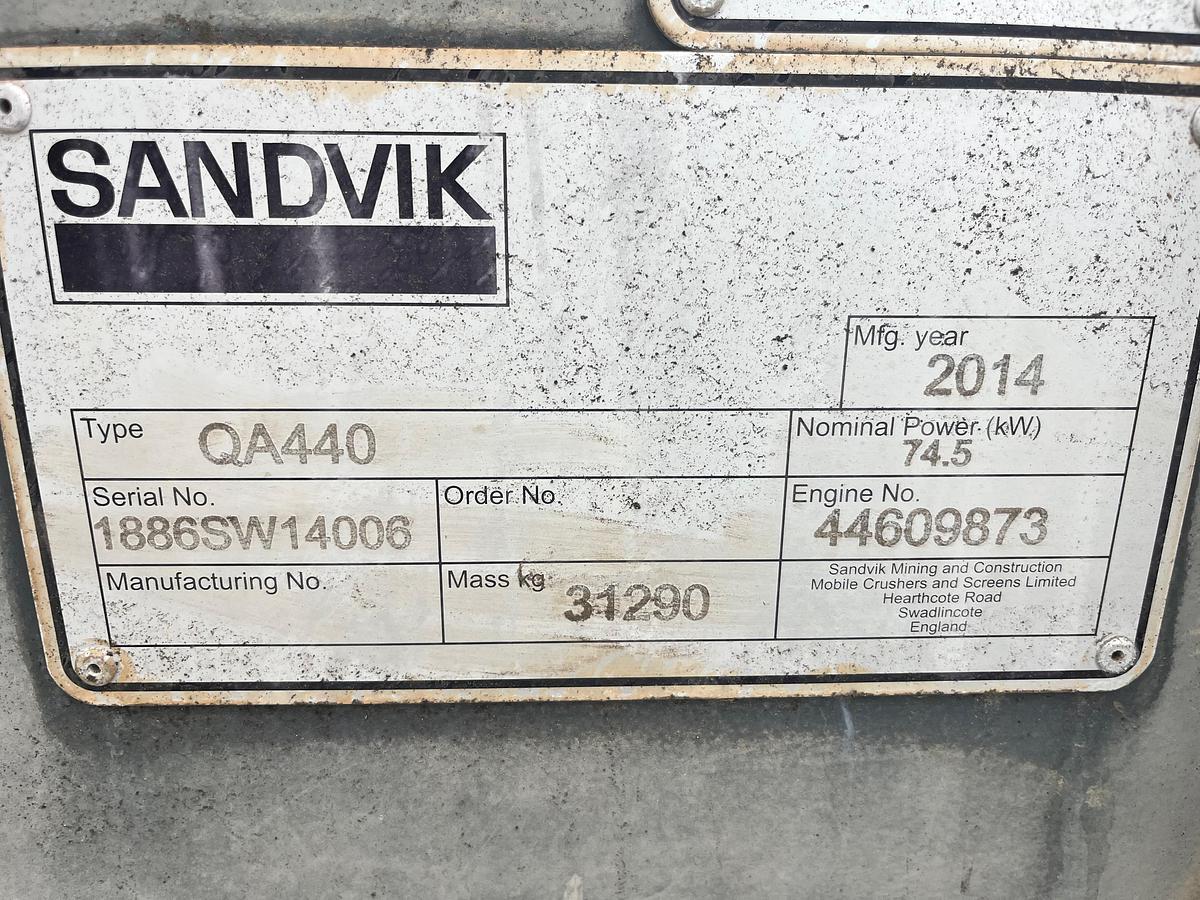 Used 2014 Sandvik QA 440