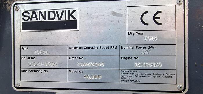 Used 2018 Sandvik QJ 341