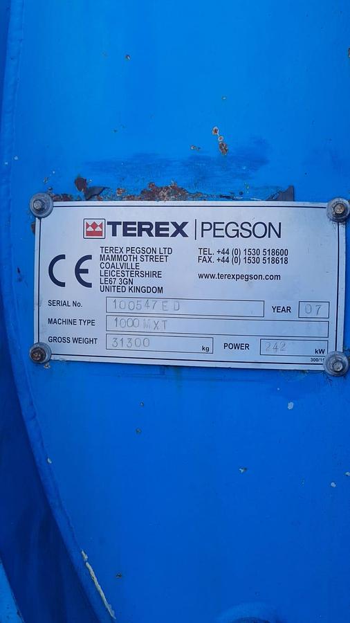 Used 2007 Pegson 1000 Maxtrack