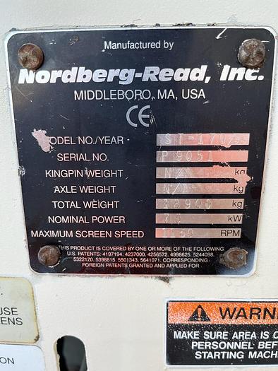 Used METSO Nordberg ST 170