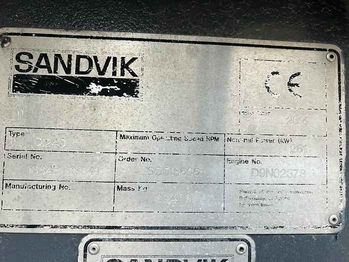 Used 2014 Sandvik QI240