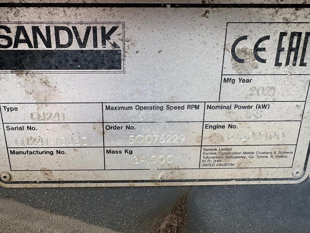 Used 2021 Sandvik QJ 241