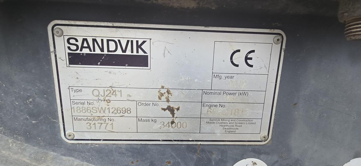 Used 2012 Sandvik QJ 241