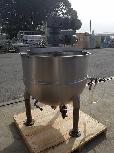 Used 150 GALLON GROEN DOUBLE MOTION COUNTER ROTATING KETTLE – S/S (#9785)