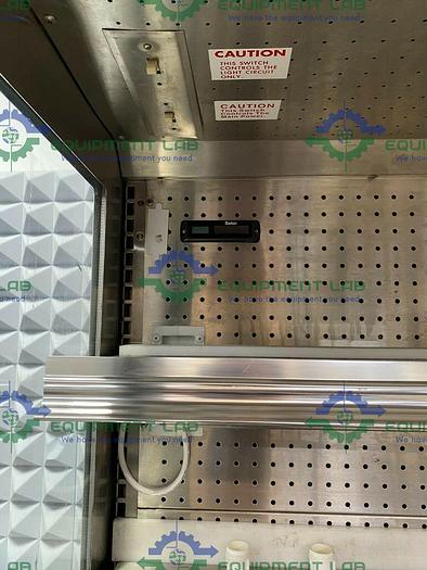 Used Barker  Stainless Steel Commercial Display Refrigerator w/ Roll up Door