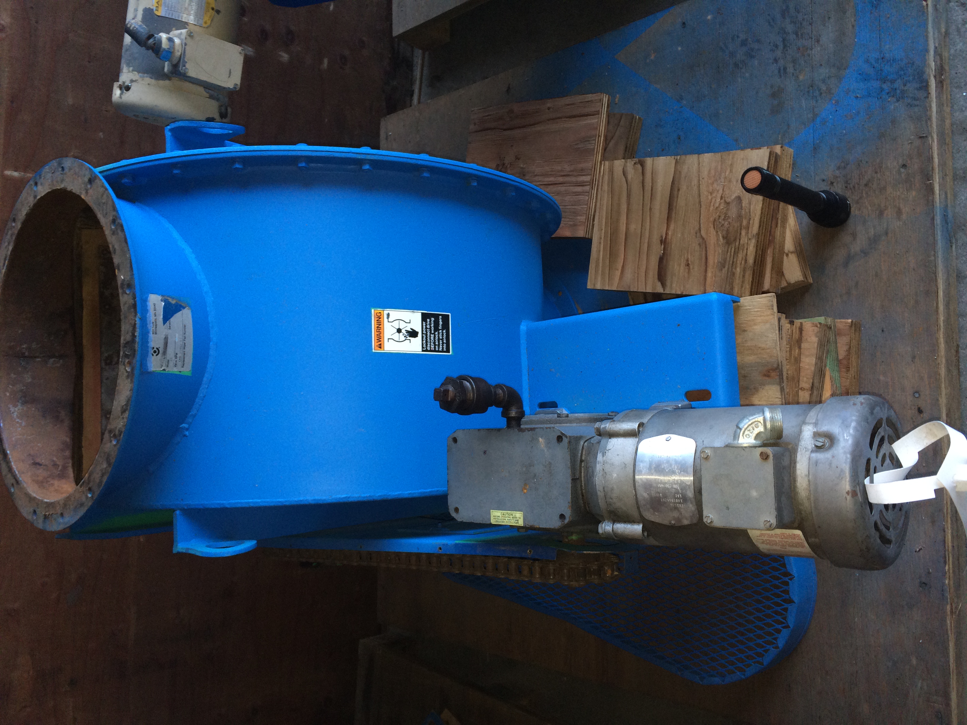 Used Donaldson 16 AN airlock, 16inch airlock inlet.