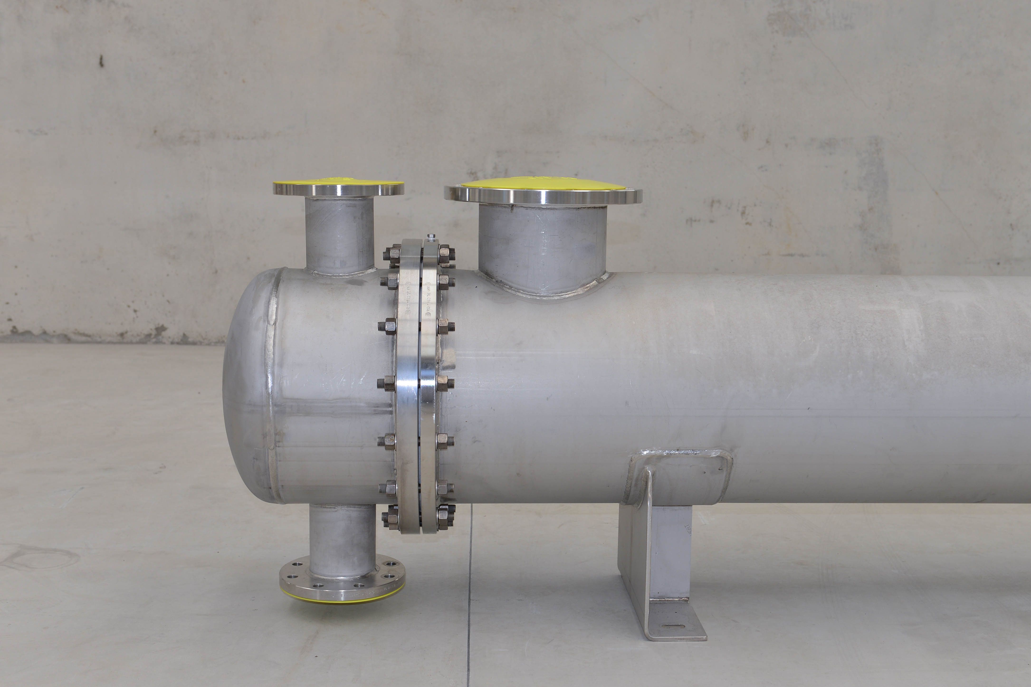 30 m2 SS316L horizontal heat exchanger / condenser