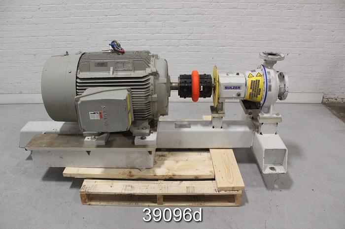 Unused Sulzer APT22-2B Pump, ASTM A890 Stainless Steel, with Motor, Unused #39096