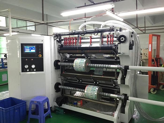 Used 30 - 52" WORKING WIDTH SRC SYSTEMS MODEL 450 DUPLEX FILM SLITTER