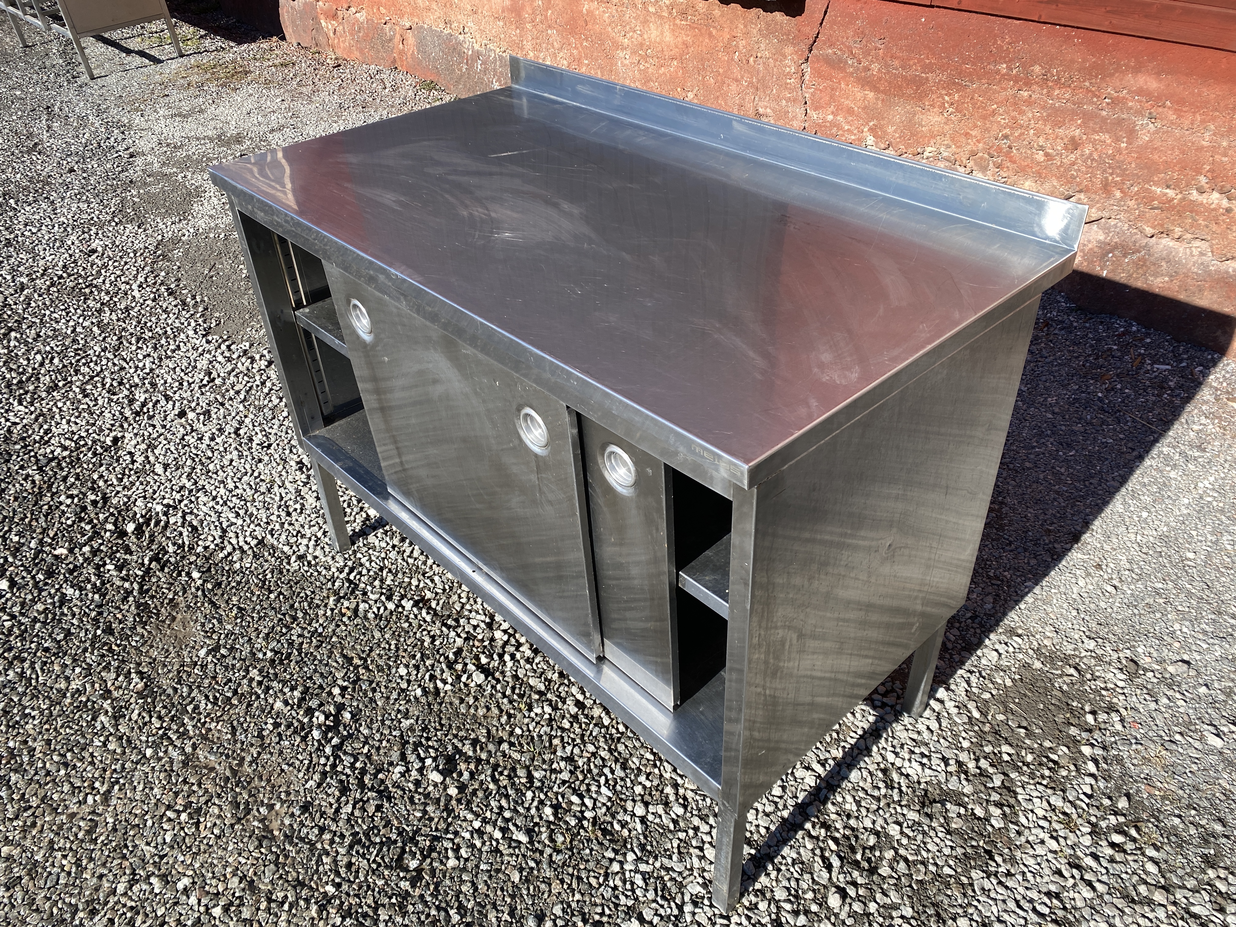 Used Rostfritt bord 120x65