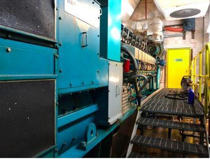 Used 3 MW 1997 Used Wartsila W16-25SG Natural Gas Generator