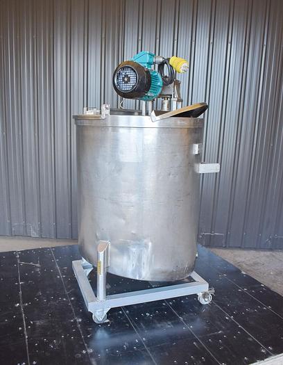 Used USED 75 GALLON STAINLESS STEEL TANK WITH TURBINE MIXER