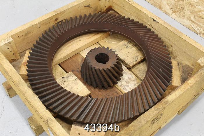 Used Black Clawson No. 2 Pulper Drive Straight Cut Gear Set, 3.5/1 Ratio #43394