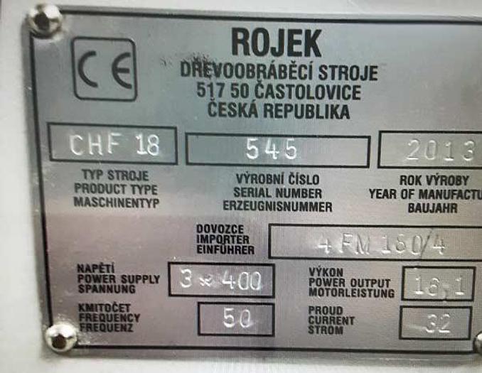 Used 2013 Rojek Four-side planer Rojek CHF 18