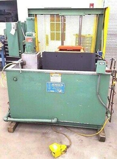 Used JENSEN Industrial Parts Washer Engines Molds Clean Heavy Parts with Lift