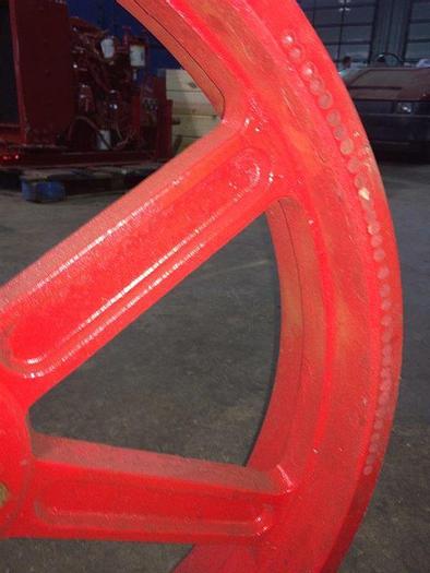 Used PULLEY SHEAVE 6-GROOVE 6B250 E BELT DRIVE WHEEL for Mud Pump