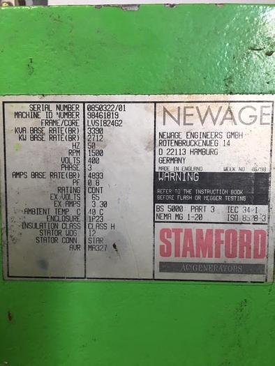 Used 1999 Stamford - 3390 KVA