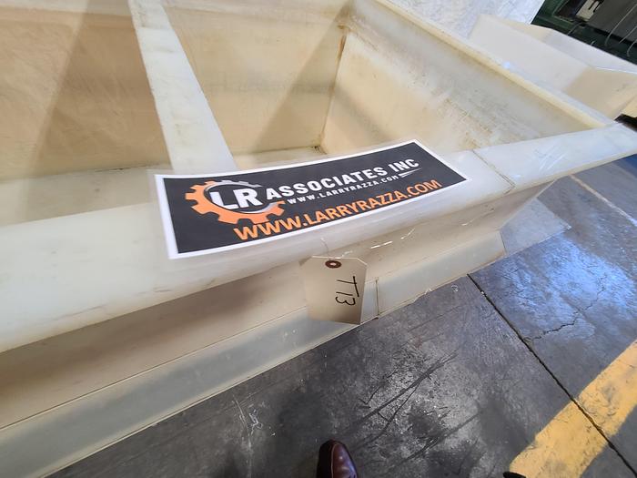 Used Polypro Tank Counter Flow Rinse side and bottom support 70" x 28" x 29" Removable Partition - LARRY PLEASE CHECK DEMENTIONS