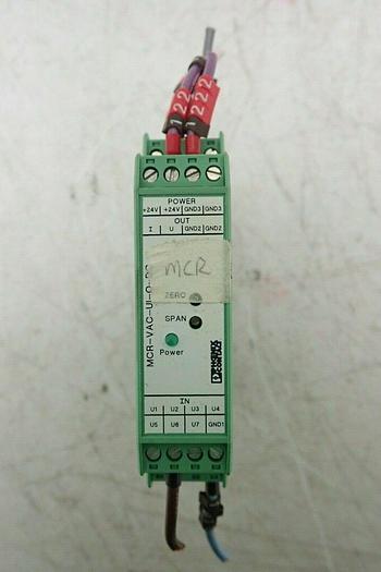 Used Phoenix Contact MCR-VAC-UI-O-DC Voltage Measuring Transducer