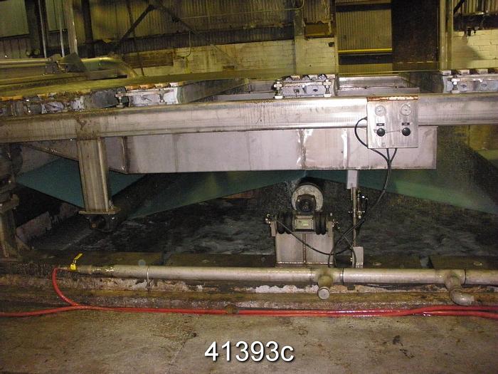 Used Fourdrinier Table Paperchine, 100" Trim Sheet, 454" Total Length, Stainless Steel #41393