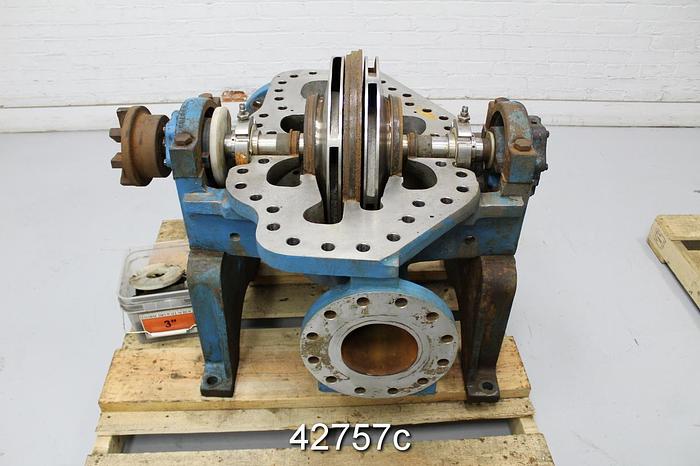 Used Goulds 3316 6x8x17 Two-Stage Split Case Pump, CF8M Casing #42757