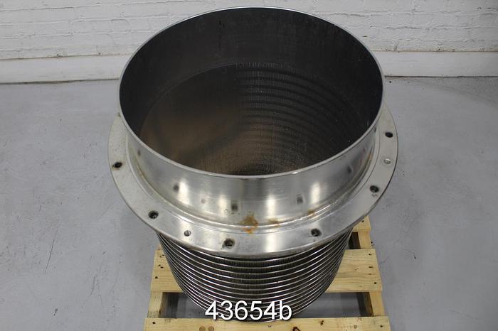 Used Bird Model 400 Stainless Steel Pressure Screen Basket #43654