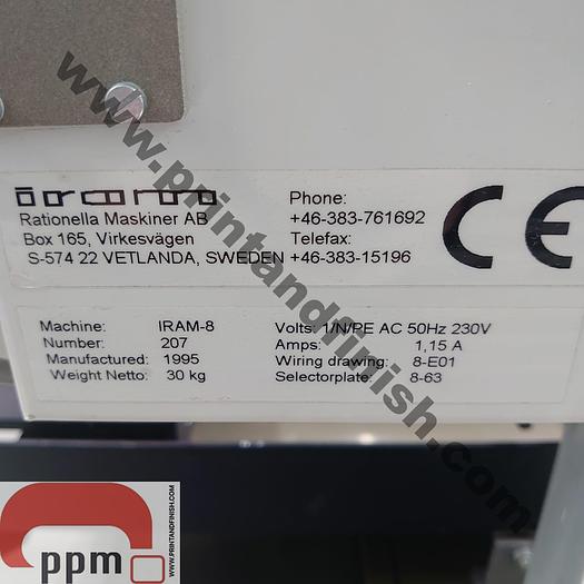 Used IRAM 8 Single Head Table Top Paper Drill