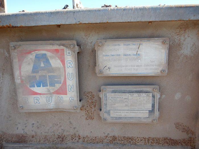 Used 24" x 32' AMF-BURNS SINGLE SCREW COOLING SCREW - C/S