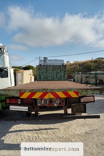 Used 1990 Iveco Turbostar 190-36 6X2 flatbed truck.