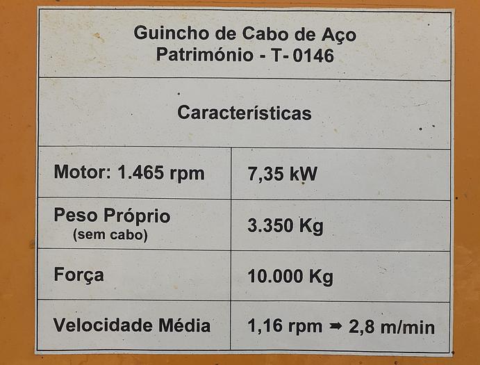 Usado Guincho de cabo de aço de 10 ton