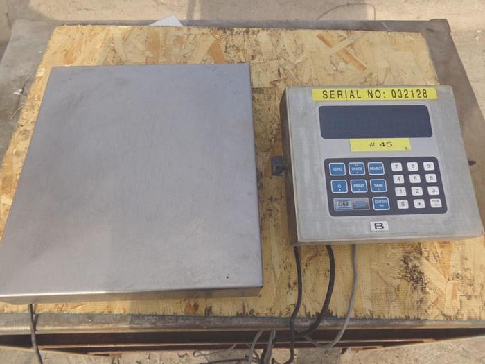 Used Scale, Platform, 14" x 12", GSE Scale, Mdl 550, S/st, B #S743333