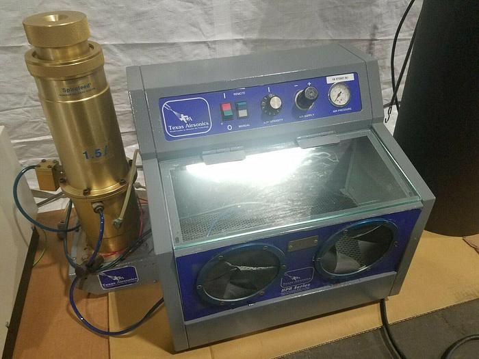 Used Texas Instruments Abrasive Jet Micro Blast Precision Blast Blasting with cyclone