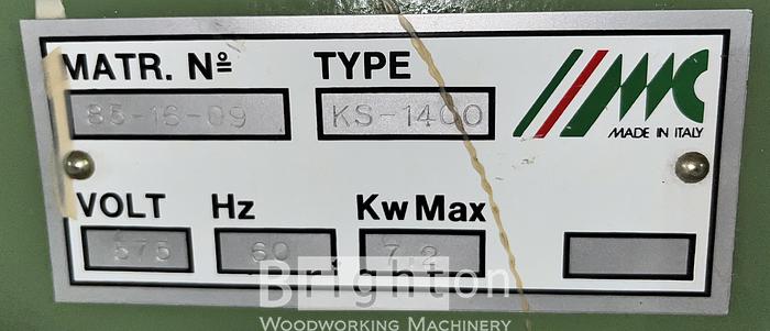 Used Casadei KS-1400 5' sliding table saw #BM2341