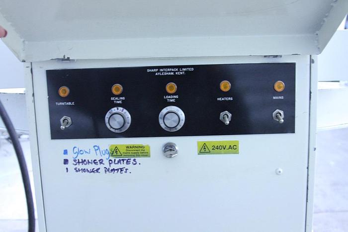 Used Sharp Interpack 5 Station Blister Sealing Machine / Blister Packer