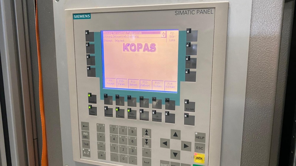Used Powder weighing and packing line from Kopas