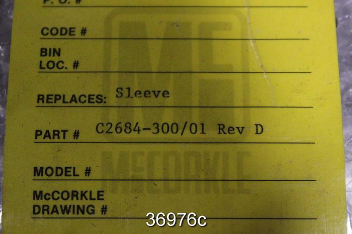 Unused Andritz 26 TF Refiner Shaft Sleeve, Mfg. No. C2684-300/01 #36976