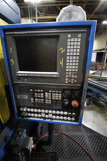 Used SAGINAW MACHINE SYSTEMS AC450MD-2 TWIN SPINDLE VERTICAL CNC LATHE