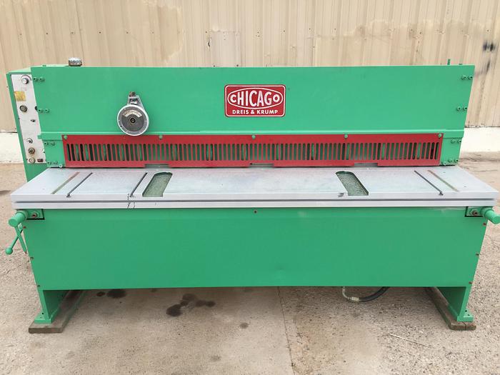 6 ft x 10 Ga. Chicago / D & K Hyd. Shear