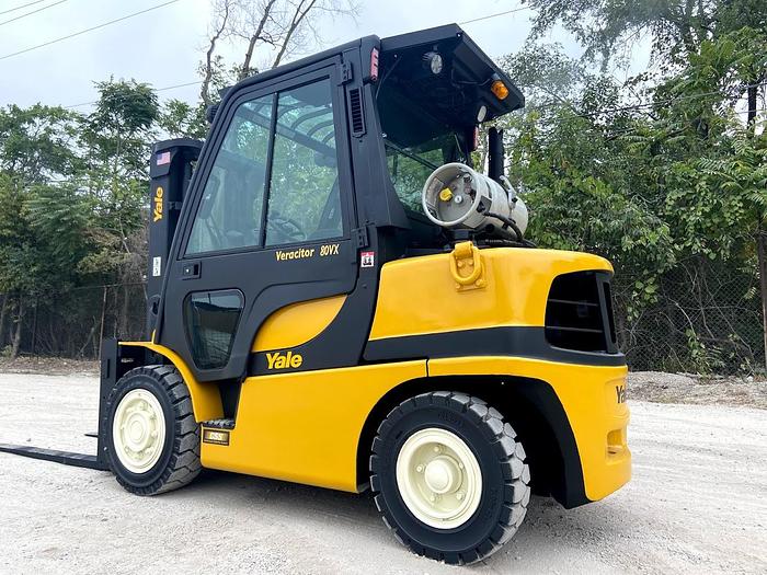 Used 2013 YALE GLP080VX PNEUMATIC FORKLIFT