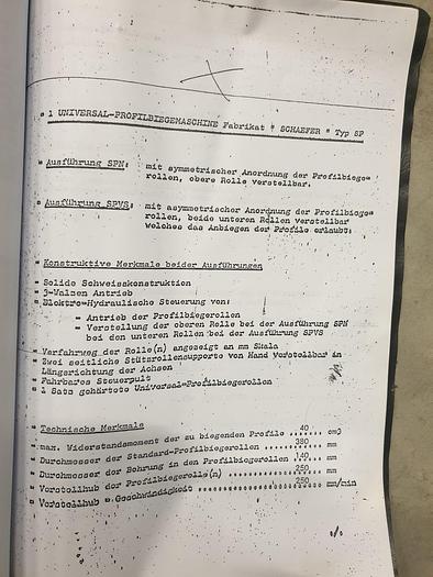 Gebraucht Hydraulische Ringbiegemaschine Schäfer SPVS 40-120